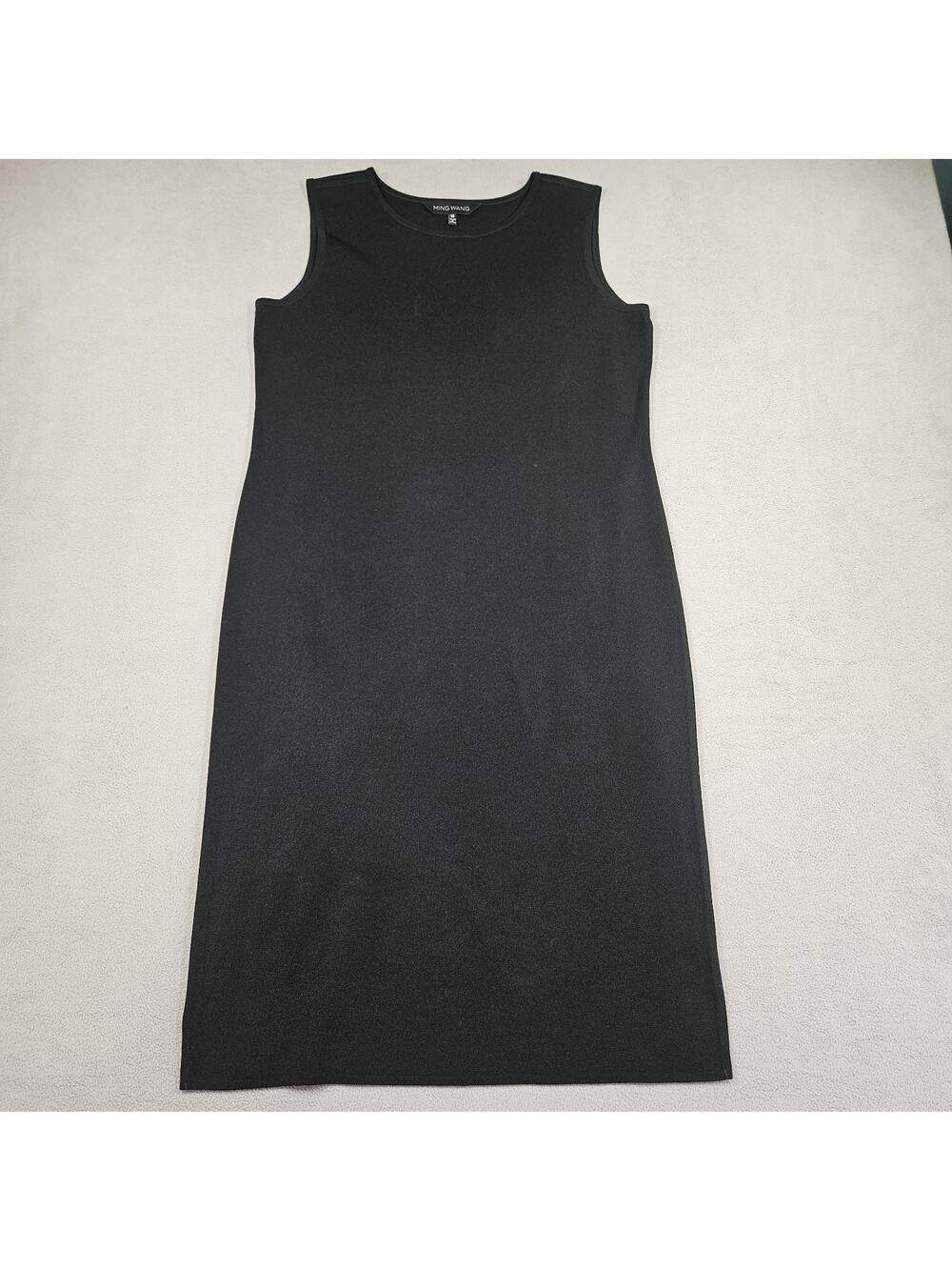 Ming‎ Wang Dress Womens M Shift Sheath Knit Tank Sleeveless Travel Comfortable